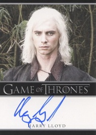 2012 Rittenhouse Archives Game of Thrones Autographs Harry Lloyd Image