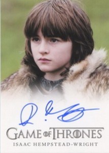 2012 Rittenhouse Archives Game of Thrones Autographs Isaac Hempstead-Wright Full-Bleed 2012 Rittenhouse Archives Game of Thrones Autographs Isaac Hempstead Wright Full Bleed 214x300 Image