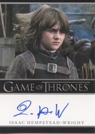 2012 Rittenhouse Archives Game of Thrones Autographs Isaac Hempstead Wright Image