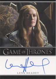 2012 Rittenhouse Game of Thrones Autographs Lena Headey 2012 Rittenhouse Archives Game of Thrones Autographs Lena Headey Image