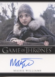 2012 Rittenhouse Archives Game of Thrones Autographs Maisie Williams Image
