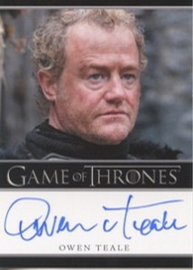 2012 Rittenhouse Archives Game of Thrones Autographs Owen Teale 214x300 Image