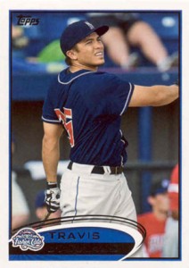 2012 Topps Pro Debut 86 Travis DArnaud Variation 2012 Topps Pro Debut 86 Travis DArnaud Variation 212x300 Image
