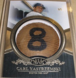 2012 Topps Tier One Baseball Bat Knobs Carl Yastrzemski 260x267 Image
