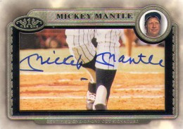 2012 Topps Tier One Baseball Mickey Mantle Cut Signature 260x183 Image
