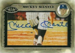 2012 Topps Tier One Baseball Mickey Mantle Cut Signature MM5 260x186 Image