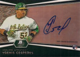 2012 Bowman Platinum Prospect Autographs Yoenis Cespedes 260x186 Image
