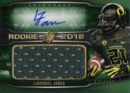 2012 SPx Football Rookie Auto Jersey 80 LaMichael James 2012 SPx Football Rookie Auto Jersey 80 LaMichael James 260x187 Image
