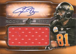 2012 SPx Football Rookie Auto Jersey 81 Justin Blackmon 2012 SPx Football Rookie Auto Jersey 81 Justin Blackmon 260x185 Image