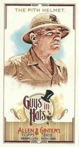 2012 Topps Allen and Ginter Baseball Guys in Hats GH-5 The Pith Helmet 2012 Topps Allen and Ginter Baseball Guys in Hats GH 5 The Pith Helmet 162x300 Image