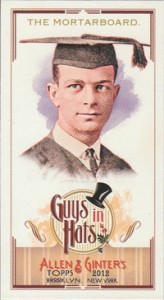 2012 Topps Allen and Ginter Baseball Guys in Hats GH-7 The Mortarboard 2012 Topps Allen and Ginter Baseball Guys in Hats GH 7 The Mortarboard 164x300 Image