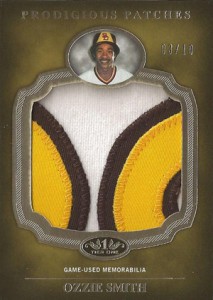 2012 Topps Tier One Baseball Prodigious Patches Ozzie Smith 213x300 Image