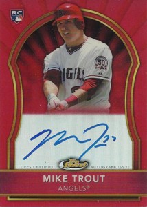 2011 Finest Mike Trout Red Refractor Autograph 2011 Finest Mike Trout Red Refractor Autograph 214x300 Image