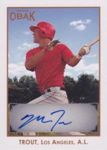 2011 TriStar OBAK Mike Trout Autograph 2011 TriStar OBAK Mike Trout Autograph 214x300 Image