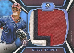 2012 Bowman Platinum Baseball Jumbo Patch Bryce Harper 260x186 Image