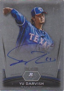 2012 Bowman Platinum Purely Platinum Yu Darvish Autograph 212x300 Image