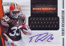 2012 Panini Rookies and Stars Rookie Materials Signatures 218 Trent Richardson 260x183 Image