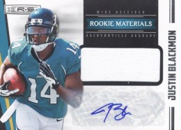 2012 Panini Rookies and Stars Rookie Materials Signatures 219 Justin Blackmon 260x186 Image