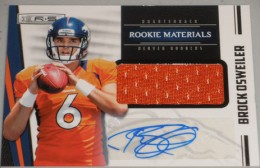 2012 Panini Rookies and Stars Rookie Materials Signatures 230 Brock Osweiler 260x168 Image