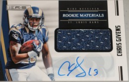 2012 Panini Rookies and Stars Rookie Materials Signatures 235 Chris Givens 260x165 Image