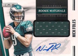 2012 Panini Rookies and Stars Rookie Materials Signatures 241 Nick Foles 260x185 Image