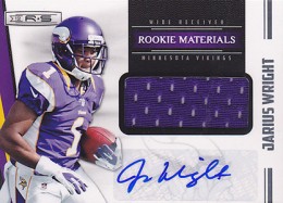 2012 Panini Rookies and Stars Rookie Materials Signatures 250 Jarius Wright 260x187 Image