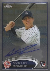 2012 Topps Chrome Baseball Autographs 156 Austin Romine 2012 Topps Chrome Baseball Autographs 156 Austin Romine 214x300 Image