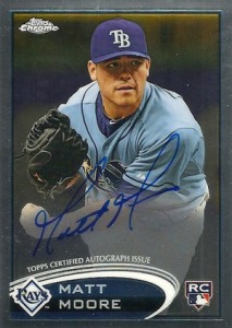 2012 Topps Chrome Baseball Autographs 160 Matt Moore 2012 Topps Chrome Baseball Autographs 160 Matt Moore 213x300 Image