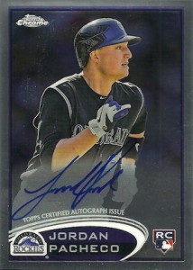 2012 Topps Chrome Baseball Autographs 161 Jordan Pacheco 2012 Topps Chrome Baseball Autographs 161 Jordan Pacheco 214x300 Image