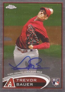 2012 Topps Chrome Baseball Autographs TB Trevor Bauer 2012 Topps Chrome Baseball Autographs TB Trevor Bauer 212x300 Image