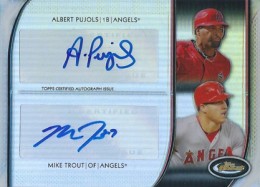 2012 Topps FInest Dual Autograph Albert Pujols and Mike Trout 2012 Topps FInest Dual Autograph Albert Pujols and Mike Trout 260x187 Image