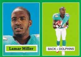 2012 Topps Football 1957 Green Border 24 Lamar Miller 260x184 Image