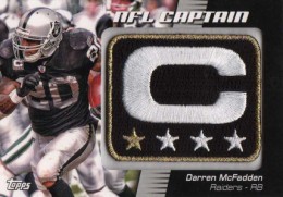 2012 Topps Football NFL Captain Patch Darren McFadden 260x181 Image