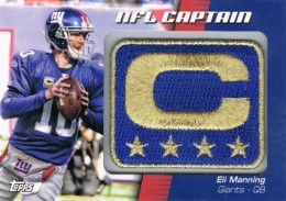2012 Topps Football NFL Captain Patch Eli Manning 260x183 Image