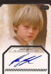 2012 Topps Star Wars Galactic Files Autographs Jake Lloyd as Anakin Skywalker 2012 Topps Star Wars Galactic Files Autographs Jake Lloyd as Anakin Skywalker 207x300 Image