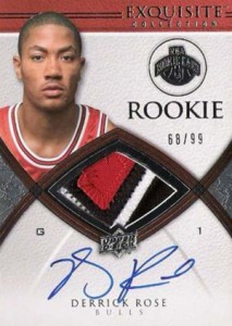 2008 09 Exquisite Derrick Rose RC 213x300 Image