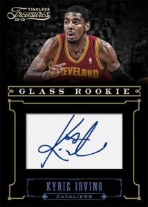 2012 13 Panini Timeless Treasures Basketball Glass Rookie Kyrie Irving 214x300 Image