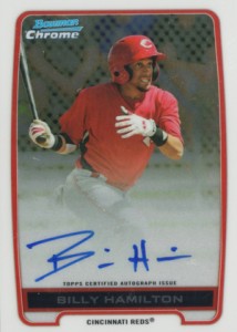 2012 Bowman Chrome Baseball Prospect Autographs Billy Hamilton 2012 Bowman Chrome Baseball Prospect Autographs Billy Hamilton 214x300 Image