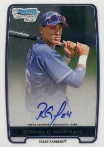 2012 Bowman Chrome Baseball Prospect Autographs Ronald Guzman 2012 Bowman Chrome Baseball Prospect Autographs Ronald Guzman 213x300 Image