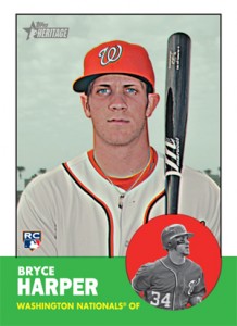 2012 Topps Heritage High Numbers Bryce Harper RC 2012 Topps Heritage High Numbers Bryce Harper 218x300 Image