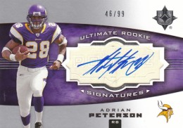 2007 Upper Deck Ultimate Collection Adrian Peterson RC 260x182 Image