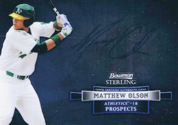2012 Bowman Sterling Baseball Prospect Autographs Matthew Olson 260x183 Image