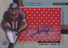 2012 Topps Strata Football Clear Cut Autograph Relic DPO DeVier Posey 2012 Topps Strata Football Clear Cut Autograph Relic DPO DeVier Posey 260x184 Image