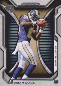 2012 Topps Strata Football Retail Rookies 21 Brian Quick 213x300 Image