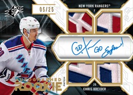 2012 13 SP Authentic Hockey SPx Rookie Patch Autograph Chris Kreider 260x185 Image