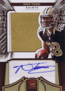 2012 Panini Crown Royale Football Rookie Silhouette Nick Toon 99 215x300 Image