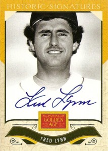 2012 Panini Golden Age Historic Signatures Fred Lynn 214x300 Image