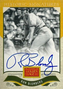 2012 Panini Golden Age Historic Signatures Ron Blomberg 213x300 Image