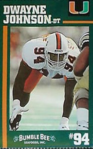 1994 University of Miami Dwayne Johnson 1994 University of Miami Dwayne Johnson 187x300 Image