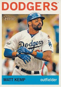 2013 Topps Heritage Baseball Action Variations Matt Kemp 212x300 Image